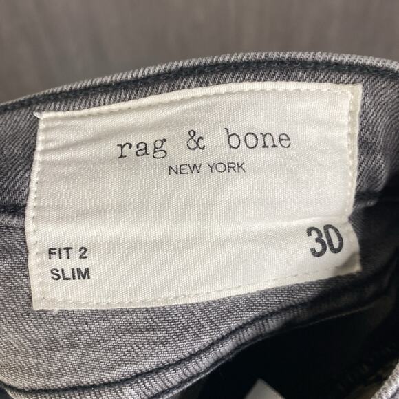 Rag & Bone Gray Fit 2 Slim Leg Jeans Men's 30 - Picture 5 of 8